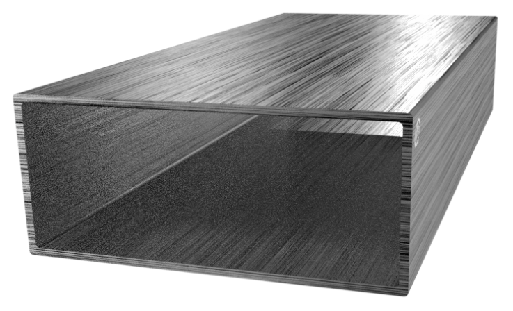 алюминиевый профиль прямоугольного сечения 30х70х1.5